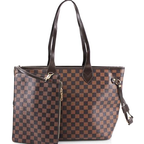 brown louis vuitton purse|Louis Vuitton brown checkered bag.